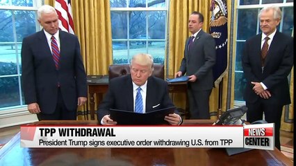 Trump pulls U.S. out of TPP trade deal