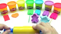 Play Doh Ice Cream Popsicles with Message Biscuits Molds Fun for Kids Learn Colors Rainbow
