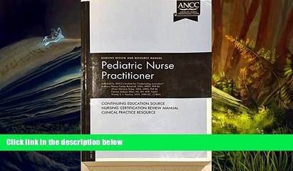 Audiobook  Pediatric Nurse Practitioner: Nursing Review and Resource Manual Full Book