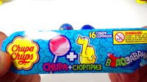 Dinosaur Toys Videos For Children And Kids Chupa Chups Lollipop Blue Edition SURPRISES