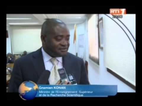 RTI - Le minsitre Gnamien Konan rencontre les fondateurs des grandes écoles