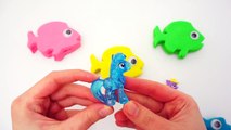 Learn Colors Play Doh Surprise Fish Eggs My Little Pony Surprise Toys