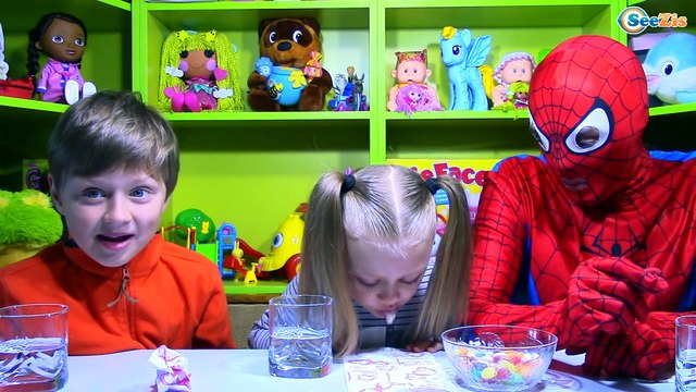 Spiderman. Человек Паук, Ярослава и Игорек. Гарри Поттер Челлендж. Harry Potter Challenge