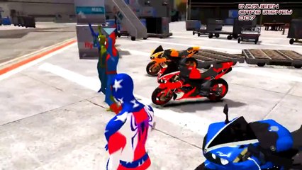 SPADERMAN COLORS Super EPIC BIKE PARTY Nursery Rhymes for Children (Songs for Children with Action)
