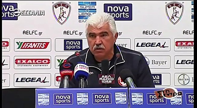 17η ΑΕΛ-Πλατανιάς 0-0 2016-17 Ένταση Κούγια-Παράσχου (Στην σέντρα-Tv thessalia)