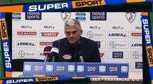 17η ΑΕΛ-Πλατανίας 0-0 2016-17 Συνέντευξη τύπου Τσιώλης (TRT Supersport)