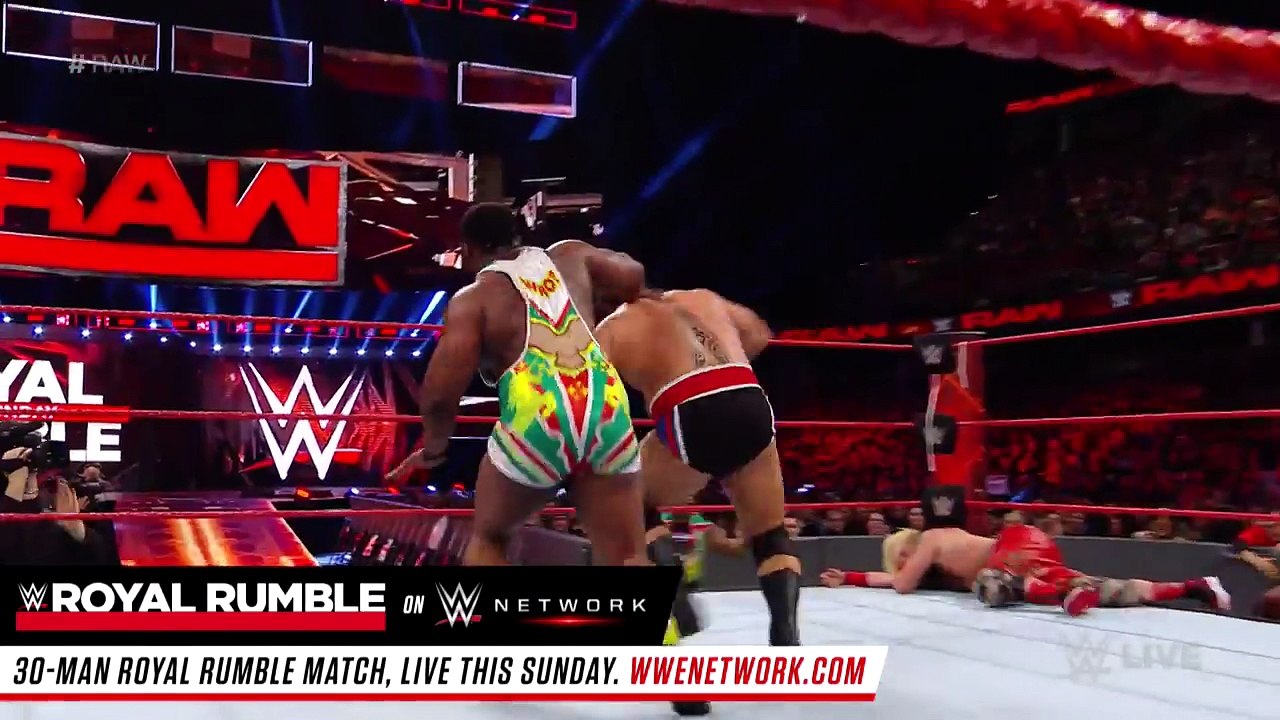 The New Day, Enzo & Cass vs. Braun Strowman, Rusev, Jinder Mahal & Titus O'Neil Raw, Jan. 23, 2017