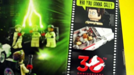 Lego Ghostbusters with Ecto 1. Will Slimmer cover them with its slime? Speed building   kids story