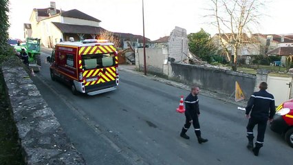 Une maison s'effondre sur des ouvriers à Tocane saint-Apre