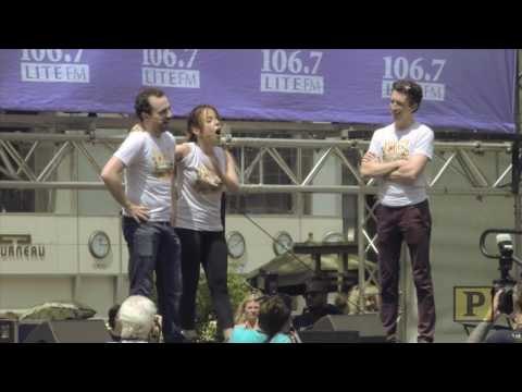 New Something Rotten! Cast Members Catch Some Rays at Broadway in Bryant Park