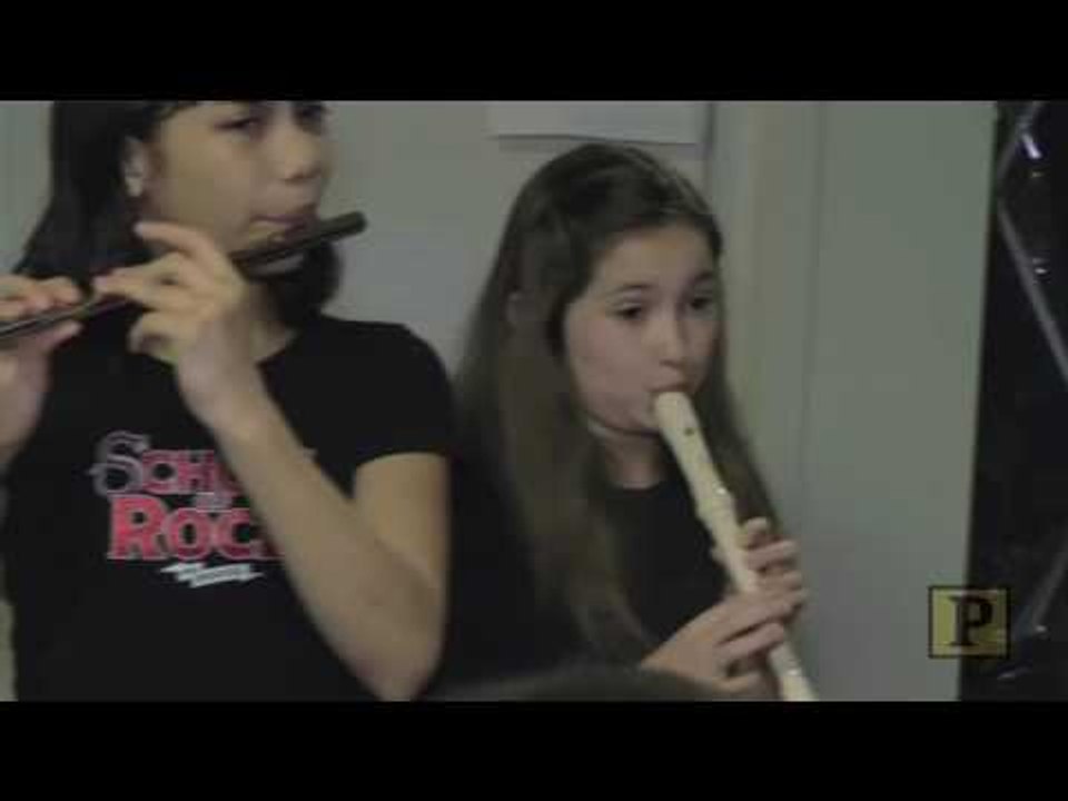 School of Rock Kids, With Tony Nominee Alex Brightman, Rock Out on Toy Instruments