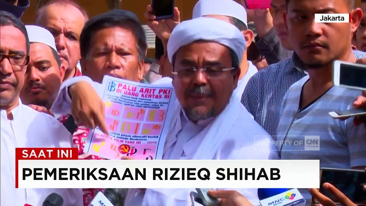 Keterangan Lengkap Rizieq Shihab Usai Diperiksa di Mapolda Metro Jaya