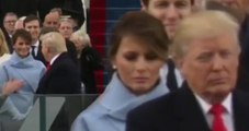 Trump'ın Yemin Törenine Damga Vuran Görüntüler! Eşinin Yüzü Birden Düştü