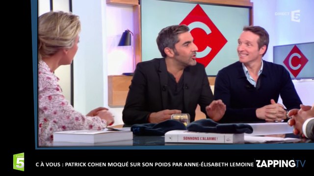 C à vous : Patrick Cohen moqué sur son poids par Anne-Élisabeth Lemoine (Vidéo)