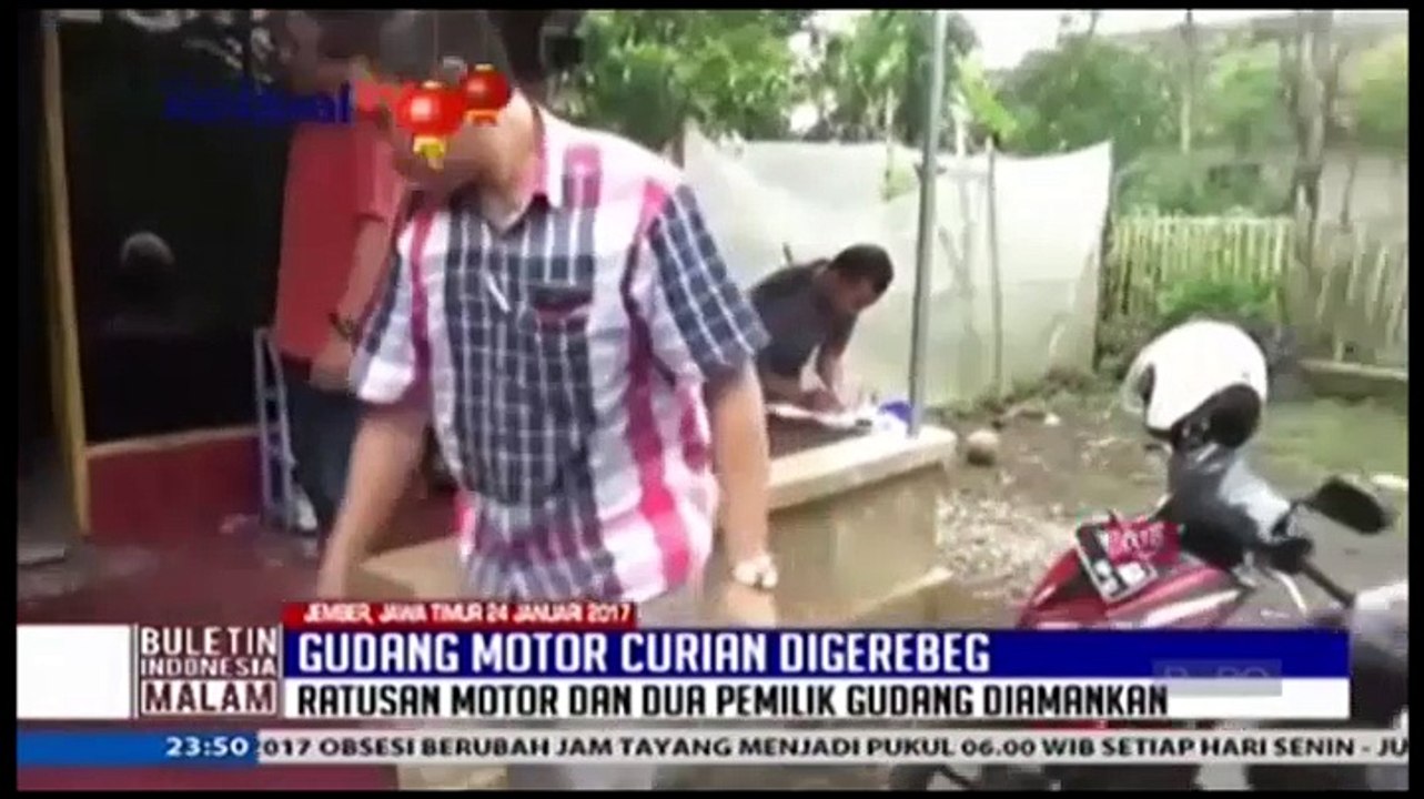 Gudang Motor Curian Digerebeg