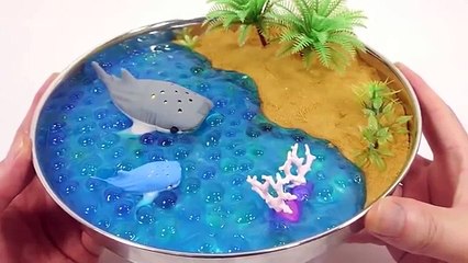 DIY How To Make Toad House Gold Kinetic Sand Slime Clay