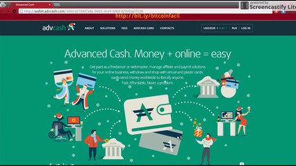 Usando bitcoin como dinheiro com advcash