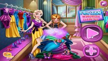 Princess Elsa & Anna Frozen Wardrobe Cleaning Video Game For GirlsKids