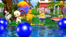 Little Babies Learning Colors W. Color Balloons | Dinosaur Finger Family | Dinosaur Short Movie