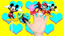 HULK Peppa Pig and Spiderman Finger Family song for kids collection Nursery Rhymes lyrics