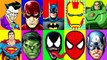 Superheroes Game Vs Villains - Learn Colors with Superhero Batman, Superman, Spiderman, Hulk