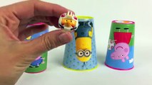 ★ Peppa Pig Minions Surprise Eggs Cups ★ Ninja Turtles Raphael Smurfs Angry Birds Red Bird ★ Миньоны