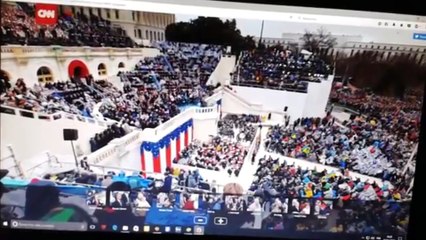 Preuve du mensonge des médias , inauguration de Trump