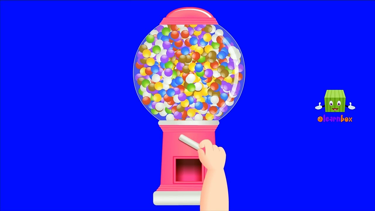 Colors for Children to Learn with Gumball Machine - Colours for Kids to Learn - Kids Learning Videos