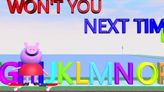 peppa pig abecedario en ingles - alfabeto en inglés para niños - canciones infantiles - abc