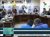 Ecuador: CNE responde a denuncias de supuestas irregularidades