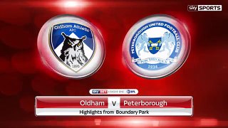 Oldham vs Peterborough 2-0 All Goals & Highlights HD 24.01.2017