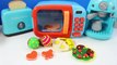 Так Же, Как Дома Микроволновая Печь Игрушка Плей-Doh Кухня Игрушки Для Резки Приготовления Пищи Набор Игрушек Видео