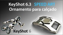 KeyShot 6.3 SPEED ART Rendering Ornamento para calçados