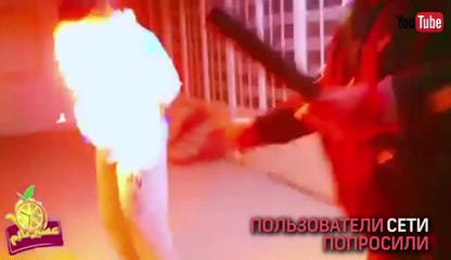 Ведущий из Кувейта в прямом эфире поджог своего гостя