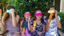 The Popsicle Challenge! (Haschak Sisters)