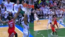 WTF! James Harden Does CHASEDOWN Block, Giannis Antjfdklsjfslpo Throws Down SUPERMAN Slam