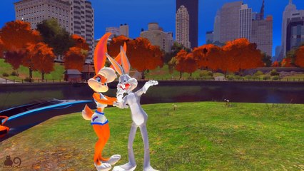 Луни Тюнз Багз Банни и Лола Банни картофеля и Кубок забавный детский мультфильм автомобили рифмы