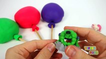Giant Play Doh Lollipops Surprise Toys for Kids Doc McStuffins Marvel Avengers Minecraft Paw Patrol