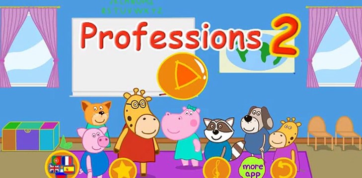 Гиппо Пеппа - Профессии для детей(Часть 2)/Hippo Pepa -Professions children 2