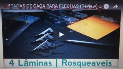 PONTAS DE CACA PARA FLECHAS (Review) -Arqueria #12