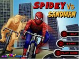 SPIDERMAN VS SANDYMAN RACE GAMES SPIDERMAN BIKE RACE GAME