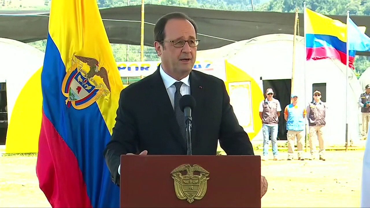 Hollande reitera apoyo a paz en Colombia