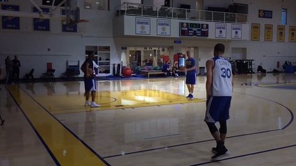 Not Human: Steph Curry Shoots The Lights Out At Practice Draining 47/50 Three Pointers!