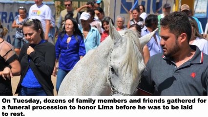 Horse Says Last Goodbye To Best Friend At His Funeral
