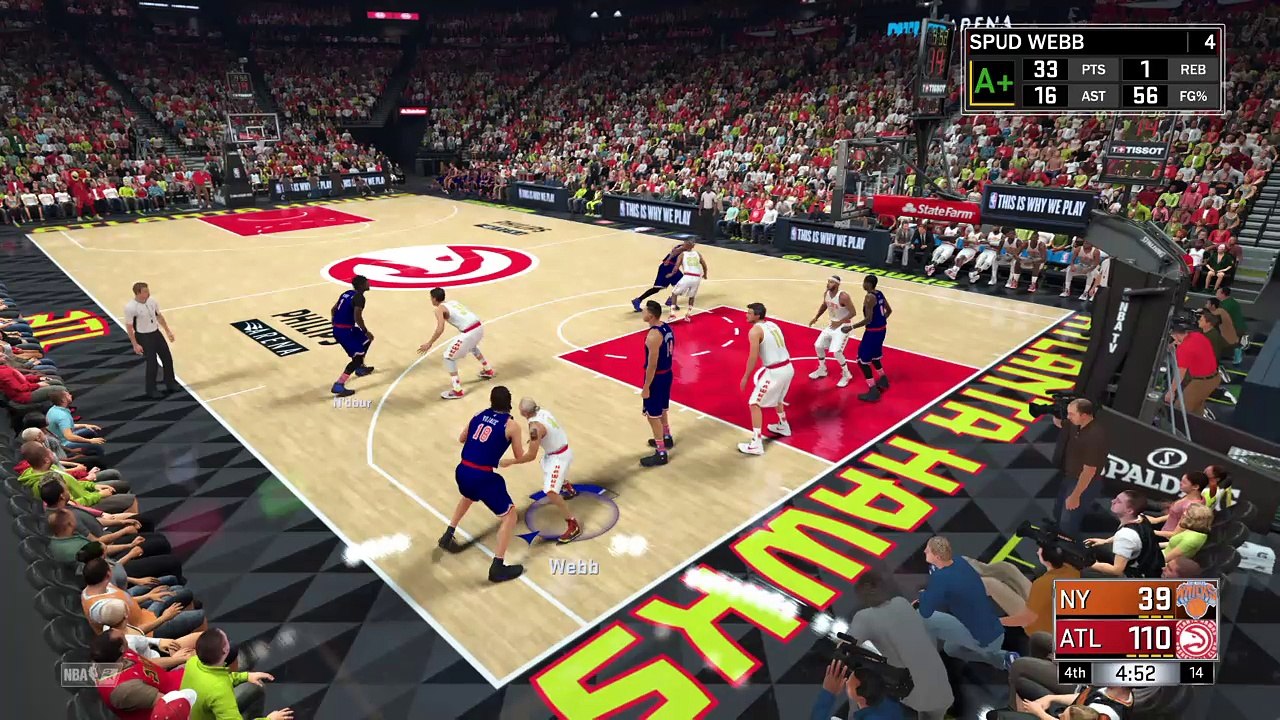 Spud Webb breakaway jam.