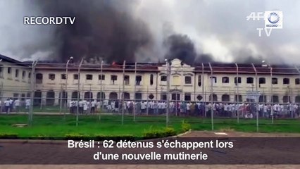 Brésil : 62 détenus s'échappent lors d'une nouvelle mutinerie