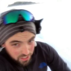 Sledding with my cat