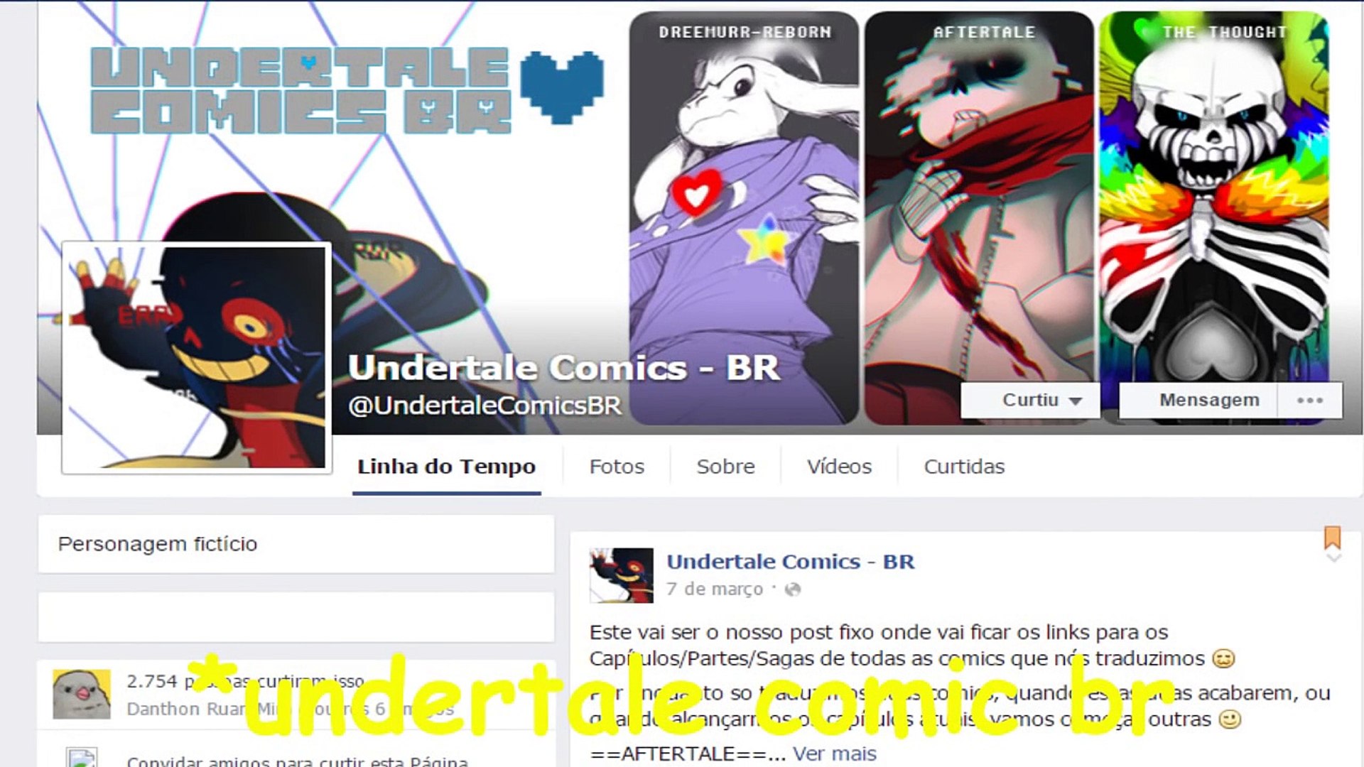 ⁣A Foto (Undertale Comic Dublado)