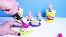 Peppa свинья шеф-повар peppa свинья счастливый день рождения Торт, как сделать пластилин торт DIY
