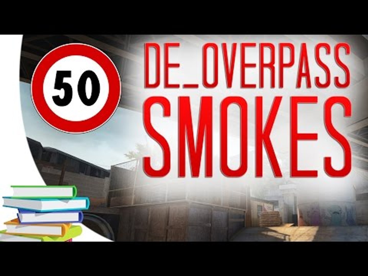 ⁣De_Overpass ALL SMOKES [50 smokes videobook] #CSGO